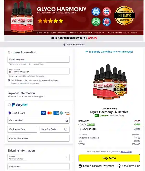 Glyco Harmony Glyco Harmony Order Page